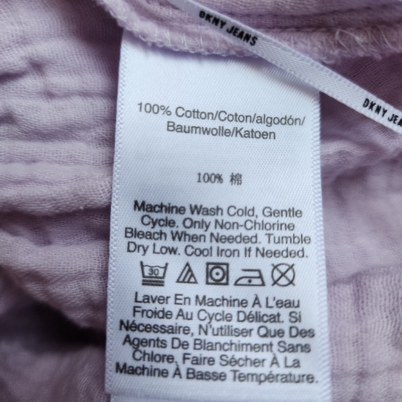 DKNY Jeans Lavender Purple One Shoulder Top - Picture 8 of 10